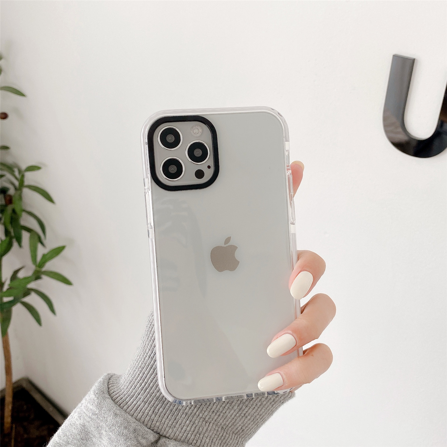 Ốp điện thoại silicone mềm TPU trong suốt bảo vệ toàn vẹn iPhone 12pro max 12mini 11 Pro 11Pro Max XS Max XR SE7 8 Plus | BigBuy360 - bigbuy360.vn