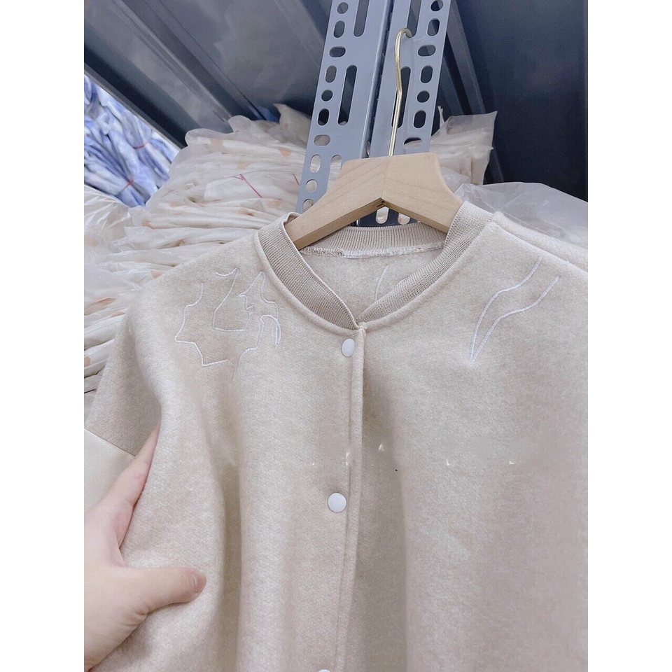 Áo Khoác Bomber Nam Nữ, Khoác Dạ Phối Tay Da Form Rộng Unisex | BigBuy360 - bigbuy360.vn