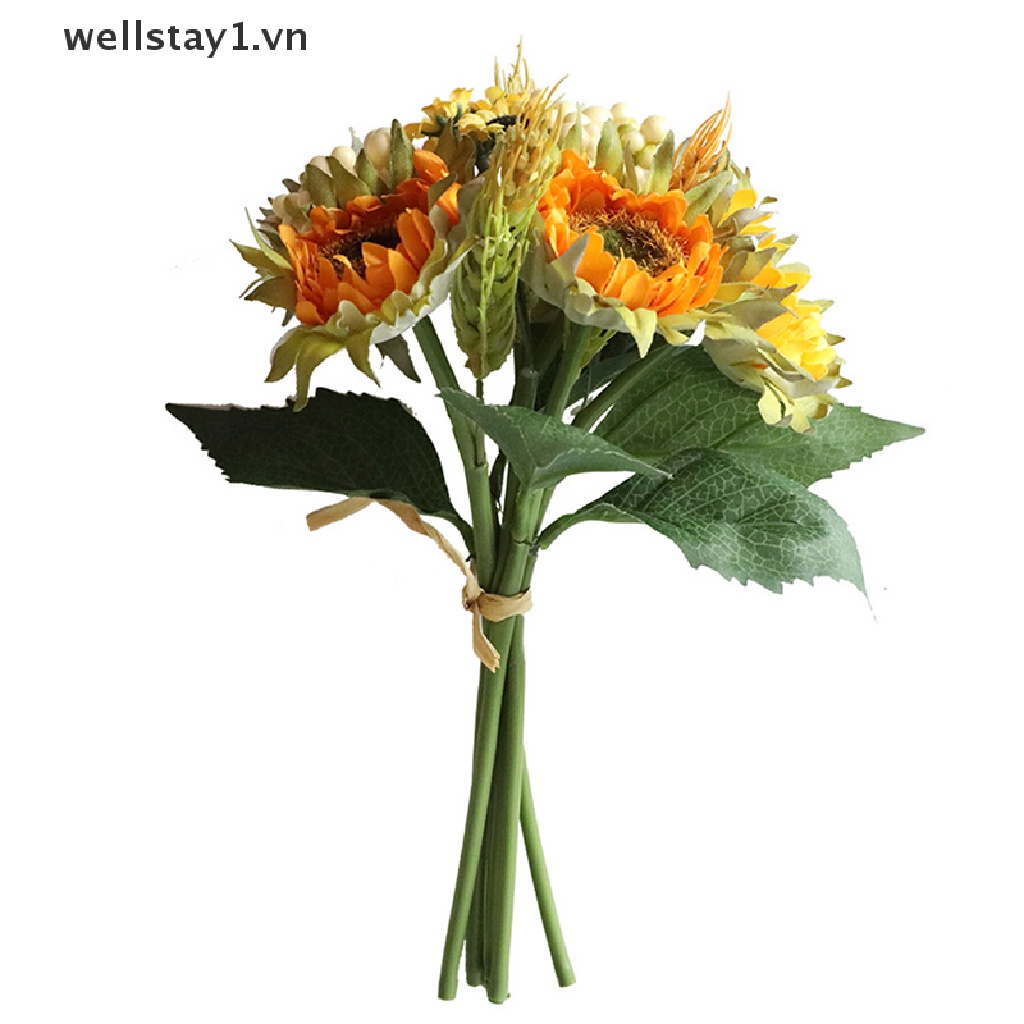 1 Bó Hoa Hướng Dương Giả Để Bàn Trang Trí