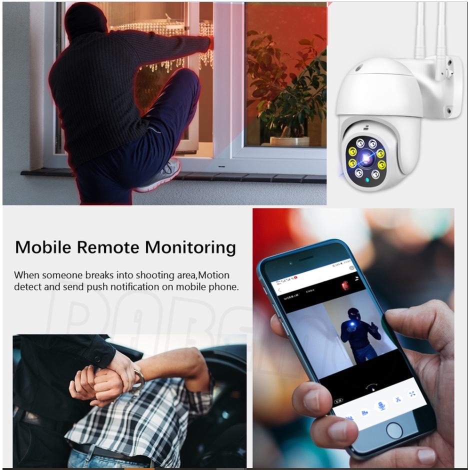 Camera IP Ngoài Trời AI Theo Dõi Giám Sát Thu Phóng Kỹ Thuật Số 4X, Chống Nước IP6 – Bảo Hành 12 Tháng | BigBuy360 - bigbuy360.vn