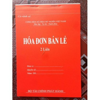 Hóa đơn bán lẻ 2 liên