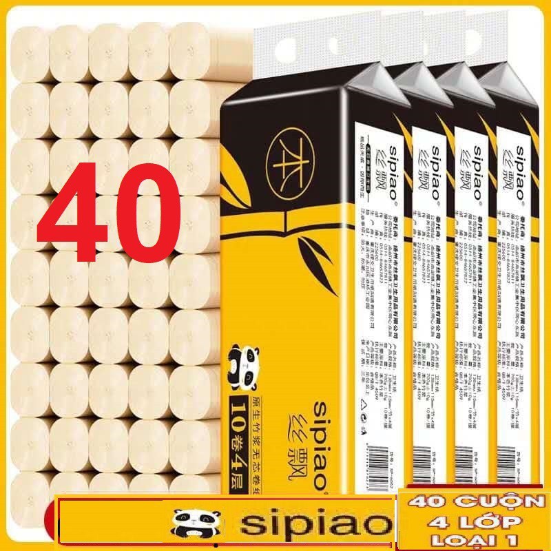 40 CUỘN GIẤY VỆ SINH SIPIAO/ 40 CUỘN GIẤY SIPIAO SIÊU DAI