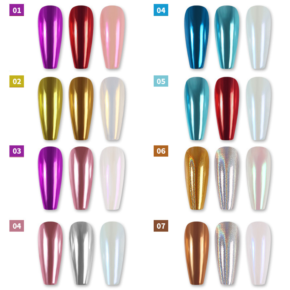 Hộp Kim Tuyến 3 Màu Lấp Lánh Dùng Để Trang Trí Móng Nghệ Thuật