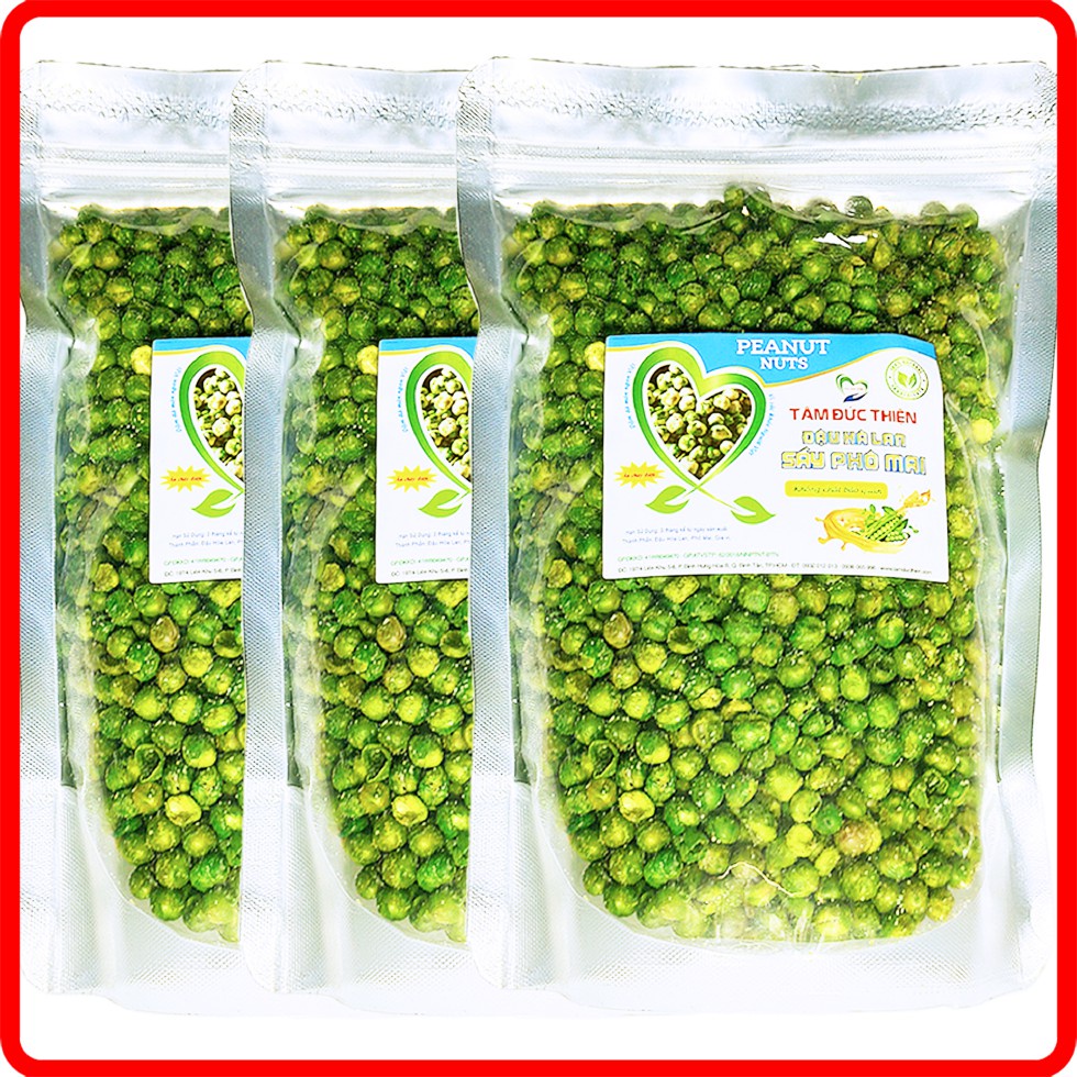 [Mã BMBAU50 giảm 7% tối đa 50K đơn 99K] Combo 1K500GR Đậu Hà Lan Sấy Phô Mai Tâm Đức Thiện (3 x Túi 500GR)