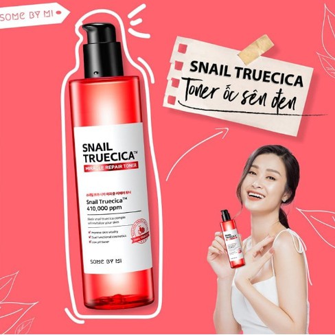 Combo Giúp Da Săn Chắc, Cải Thiện Thâm Sẹo Chiết Xuất Ốc Sên Some By Mi Snail Truecica Miracle Repair (Toner + Serum)