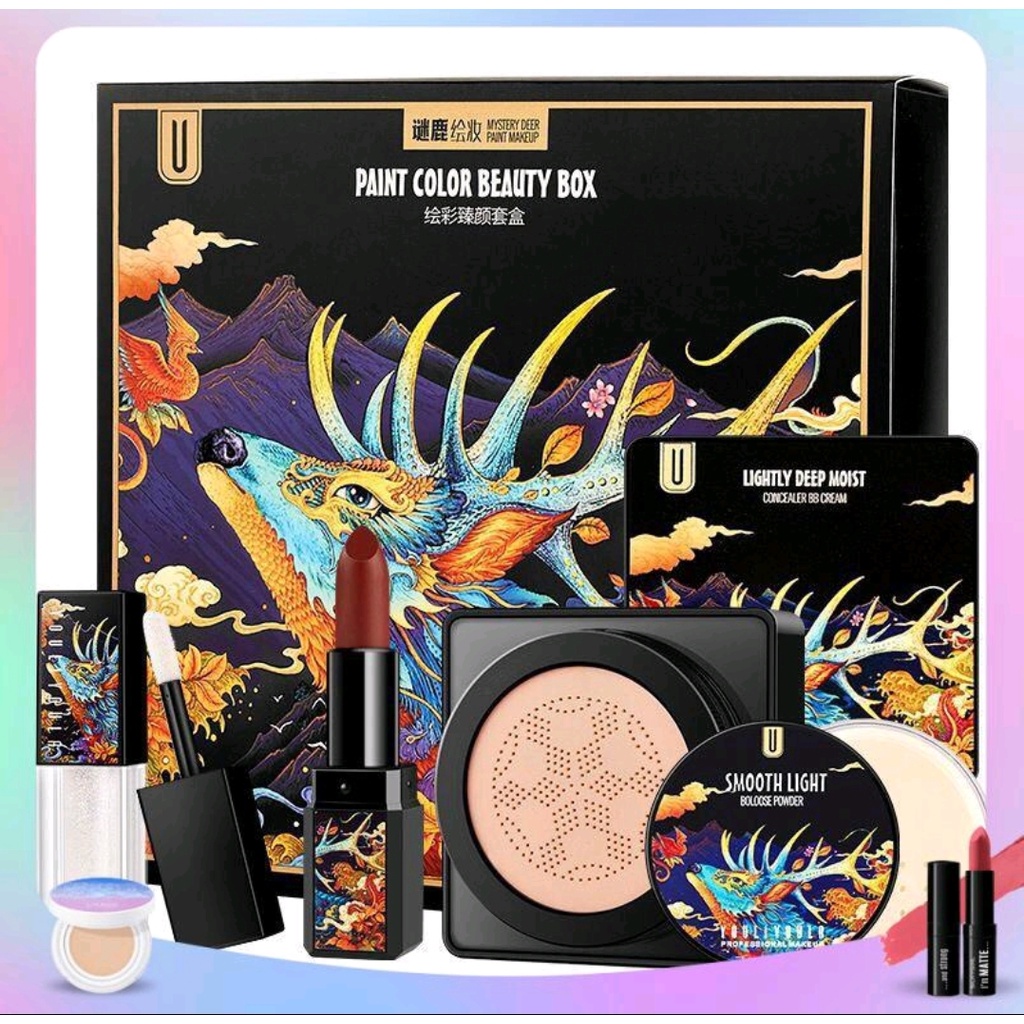 Bộ Trang Điểm Kỳ Lân Make Up Cá Nhân Nội Địa Trung Set 7 Món - Bộ trang điểm hot hit 2022