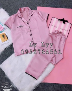 ĐỒ BỘ PHI LỤA PIJAMA TAY NGẮN - QUẦN DÀI