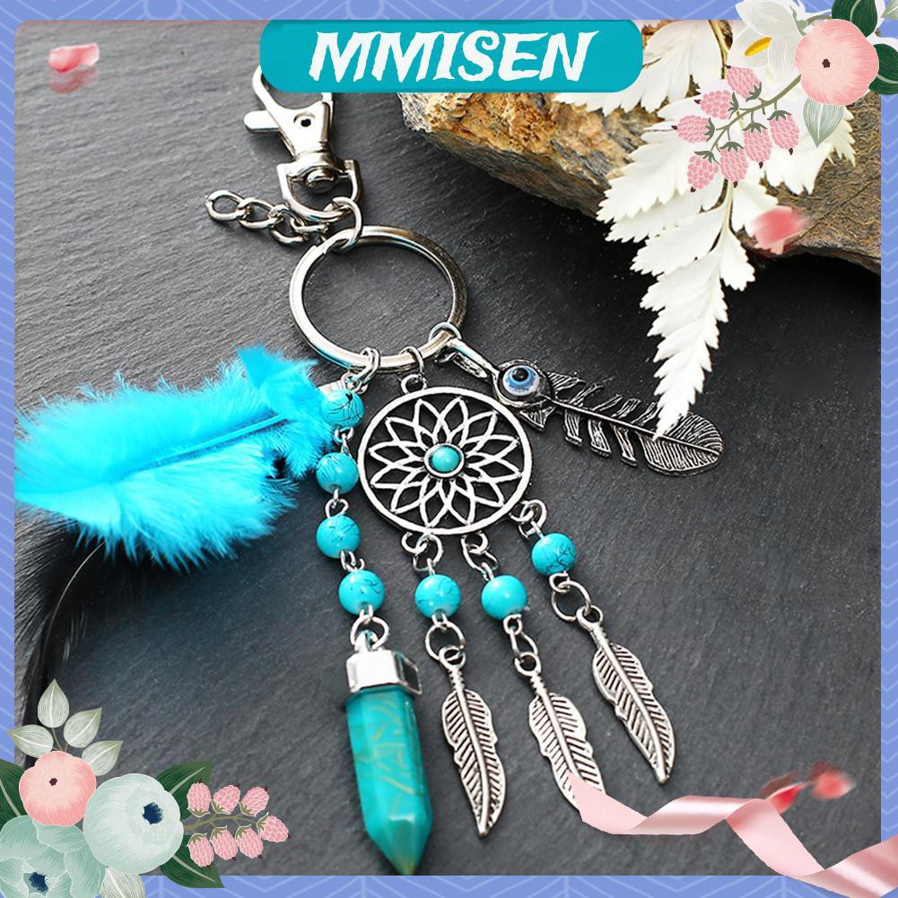 Móc khóa gắn túi xách mặt hình Dreamcatcher xinh xắn