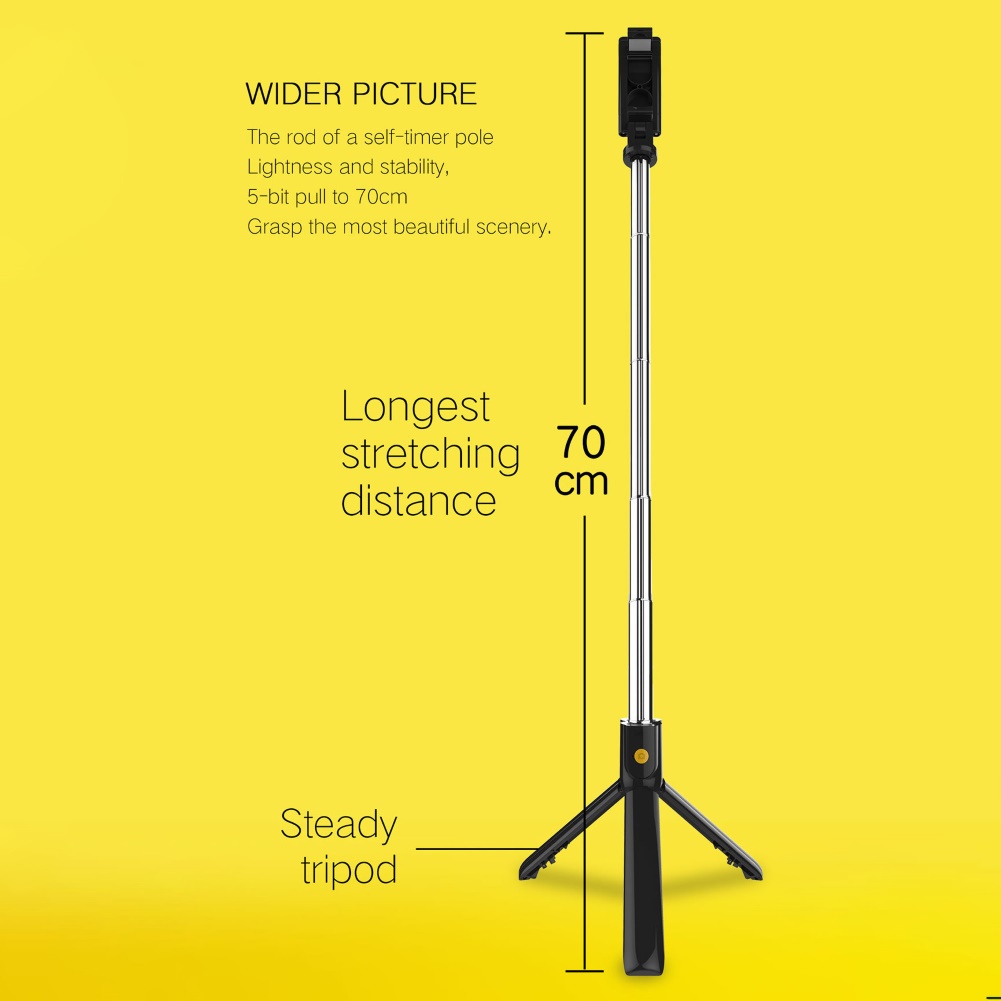 Gậy Chụp Ảnh Tự Sướng Bluetooth Cầm Tay Cho Điện Thoại / Camera | BigBuy360 - bigbuy360.vn