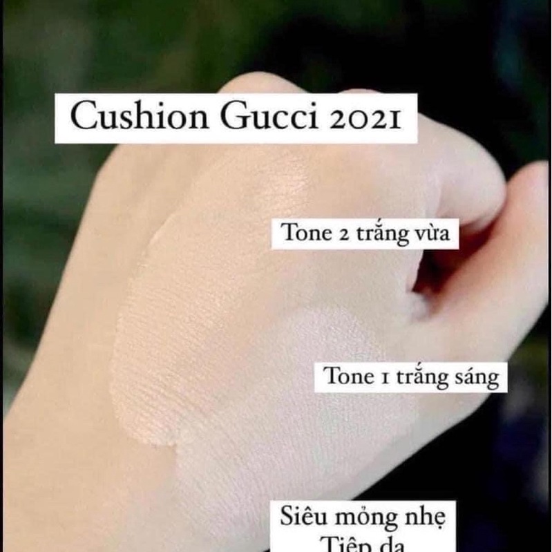 Phấn nước Gucci cushion de beaute tone 01 02