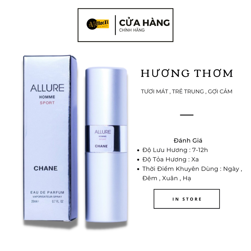 Nước Hoa Mini ALLURE HOMME SPORT ( Nam ) Tươi Mát , Năng Động