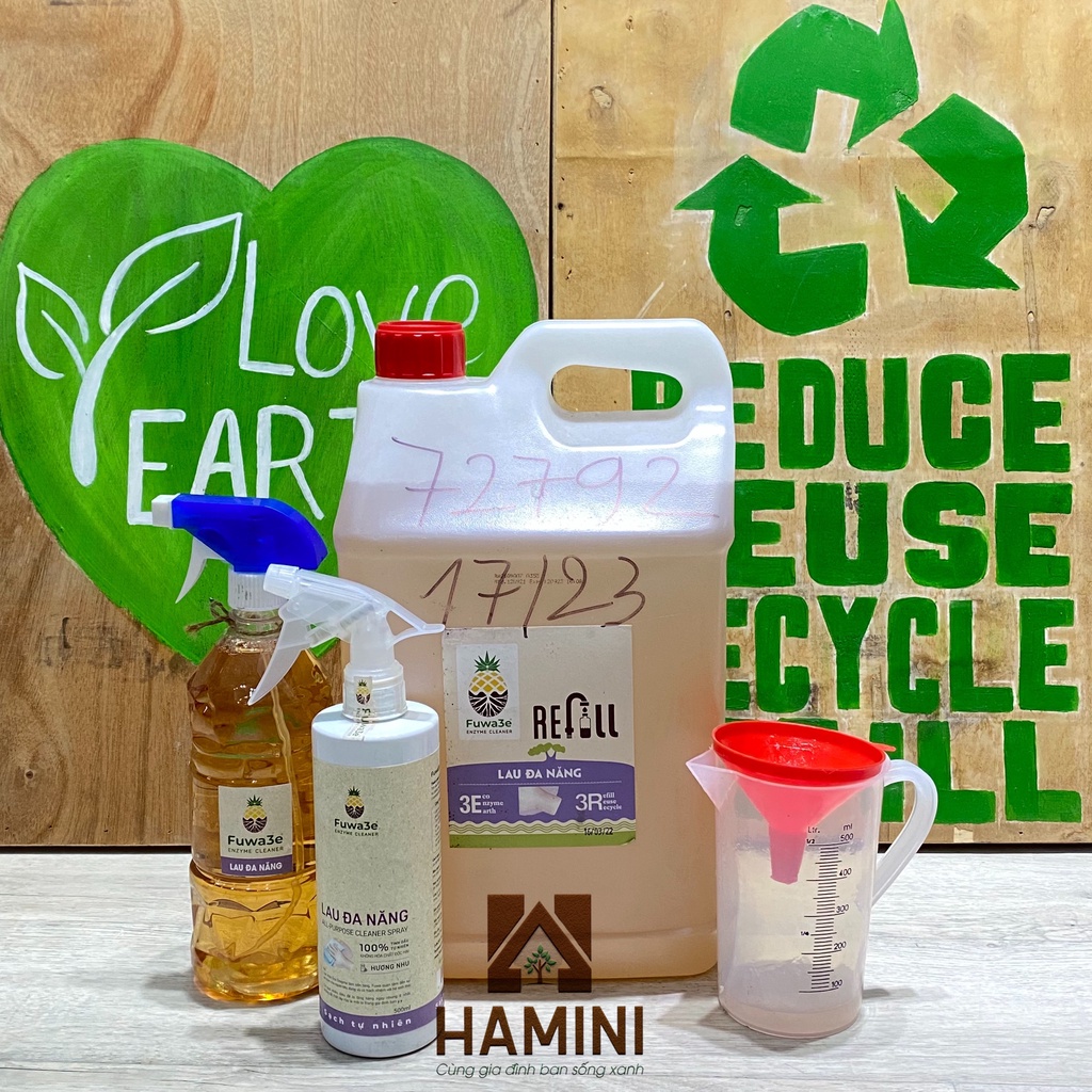 REFILL Fuwa3e Nước rửa chén Nước giặt Nước rửa tay Lau sàn Vệ sinh Toilet Can 10 Lít Hamini