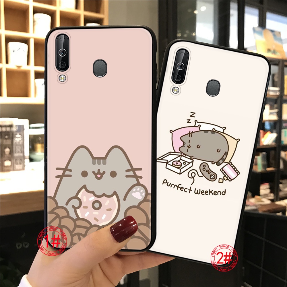 Ốp Điện Thoại TPU Dẻo Họa Tiết Hoạt Hình Mèo pusheen Cho iPhone 6 6S 7 8 Plus X XS XR 11 Pro Max 125N