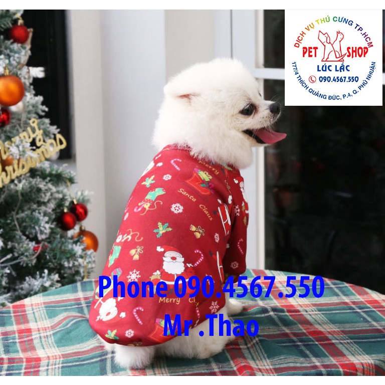 [Noel Size 4XL] Quần Áo Giáng Sinh Chó Mèo - Áo Quần Noel cho Thú Cưng có Size 4XL cho Thú Cưng Lớn