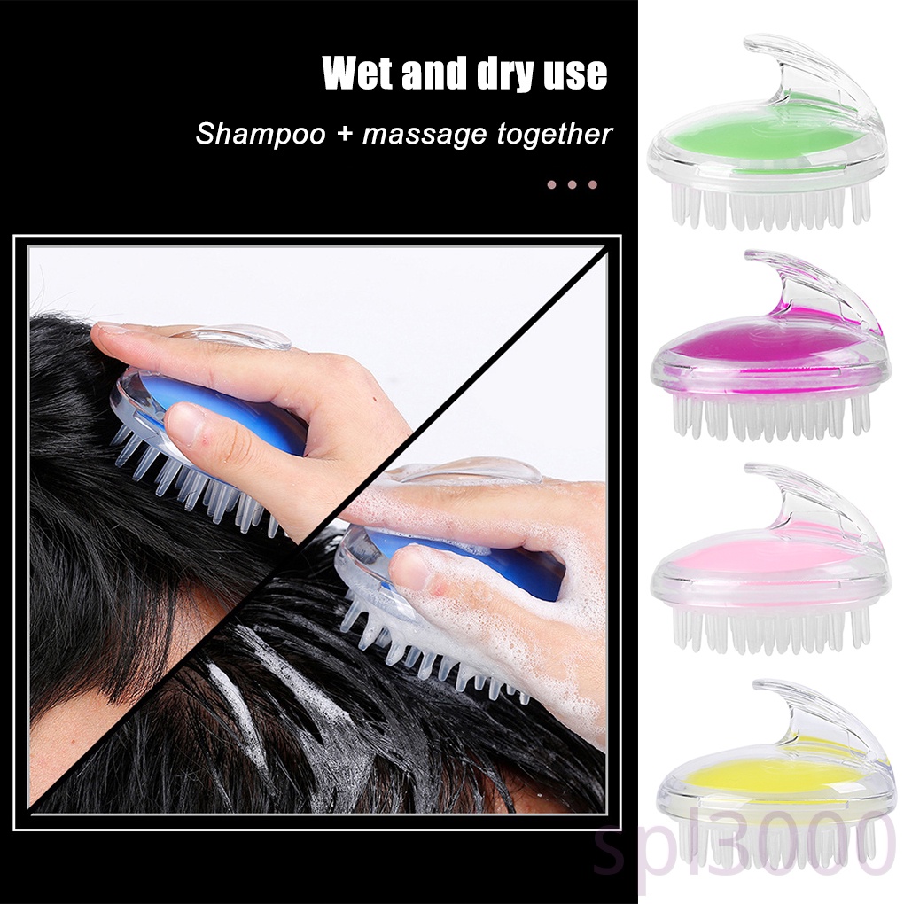 Bàn chải gội mát xa da đầu cầm tay tiện dụng