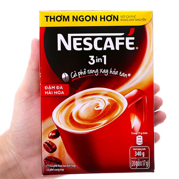 Nescafe hòa tan 3 in 1 sữa đá/đen đá/đậm vị cafe/đậm vị hài hoà