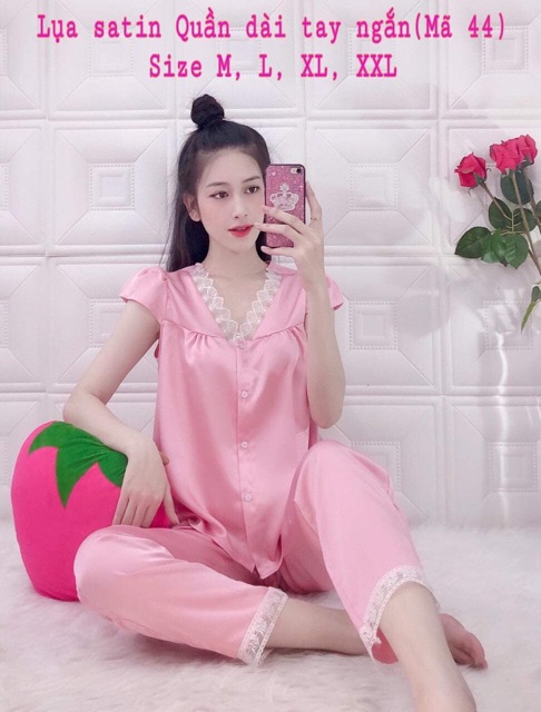 Lụa satin tay ngan tieu thu size dai 80kg | BigBuy360 - bigbuy360.vn