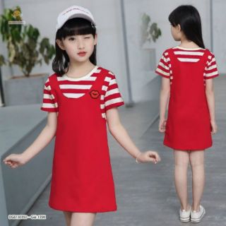 Set yếm áo thun bé gái