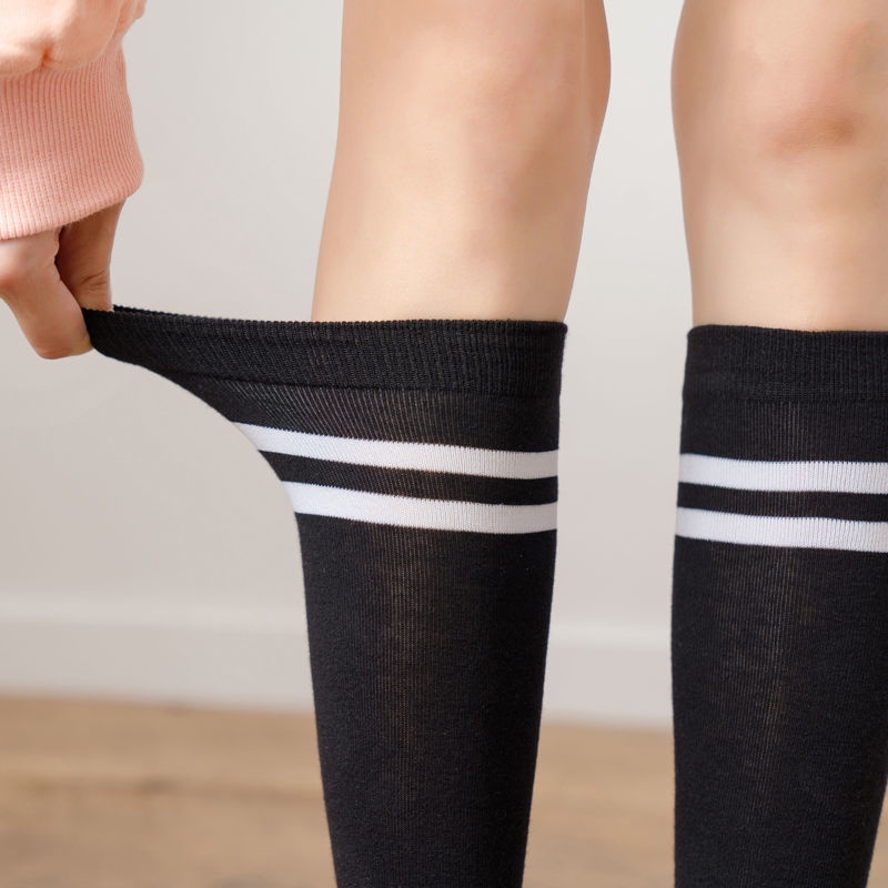 Vớ Ống Dài Tới Bắp Chân Hai Thanh Phong Cách Bóng Chày Nhật Bản Dễ Thương Thời Trang Mùa Hè Dành Cho Bạn Nữ