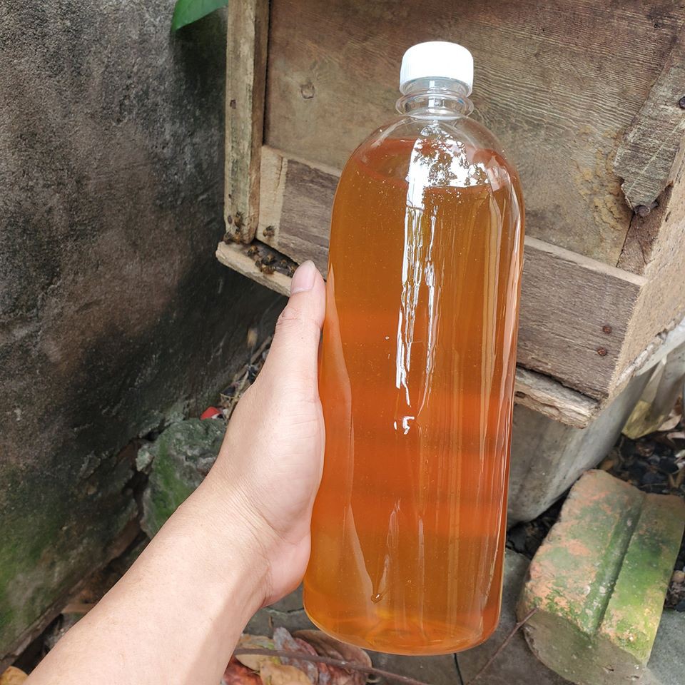 Mật Ong Nguyên Chất Rừng Tây Bắc Chai 1000ml Nặng 1400g