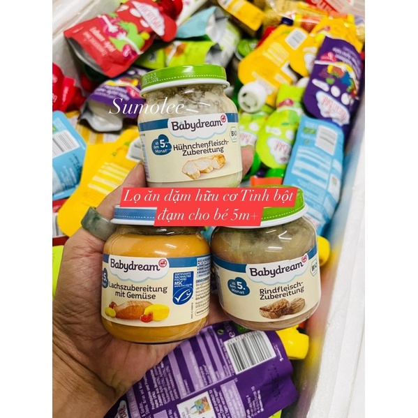 HỦ ĂN DẶM HỮU CƠ BABYDREAM MINI CHO BÉ 5M