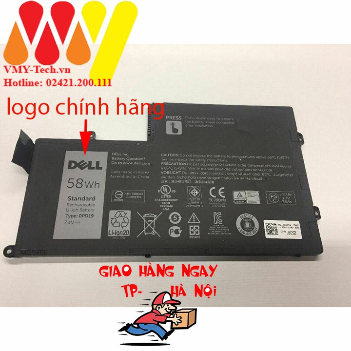 [Mã 1511ELSALE hoàn 7% đơn 300K] Pin laptop Dell Latitude 3450 3550 – 5547