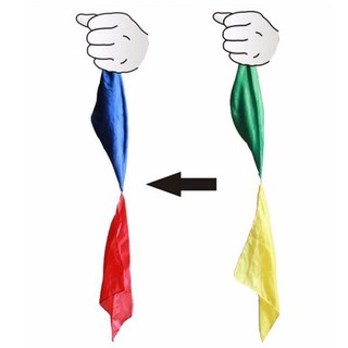 [Freeship] Ảo thuật khăn đổi màu nhỏ, khăn vuốt đổi màu hàng cao cấp vải đẹp mịn (tặng Clip hướng dẫn)