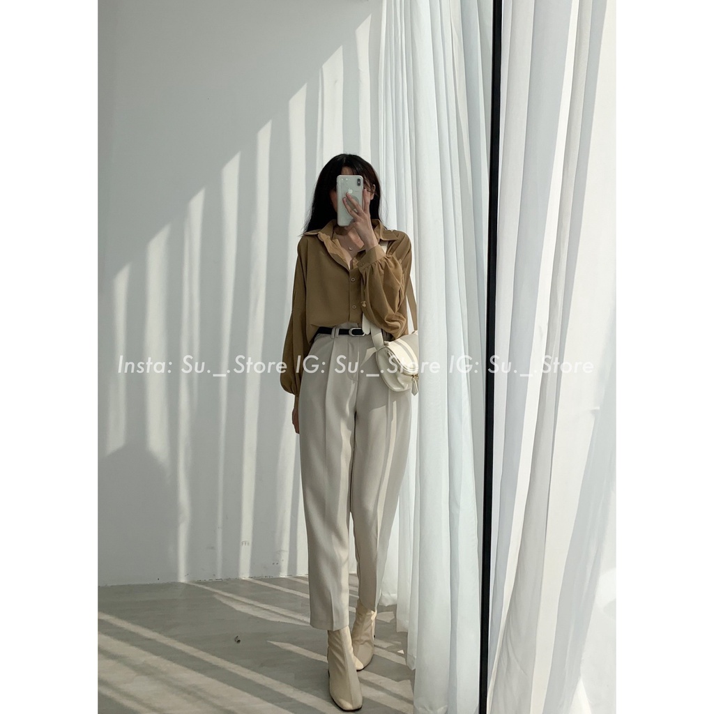 Áo sơ mi tay bồng đuôi tôm A2201 SUSTORE