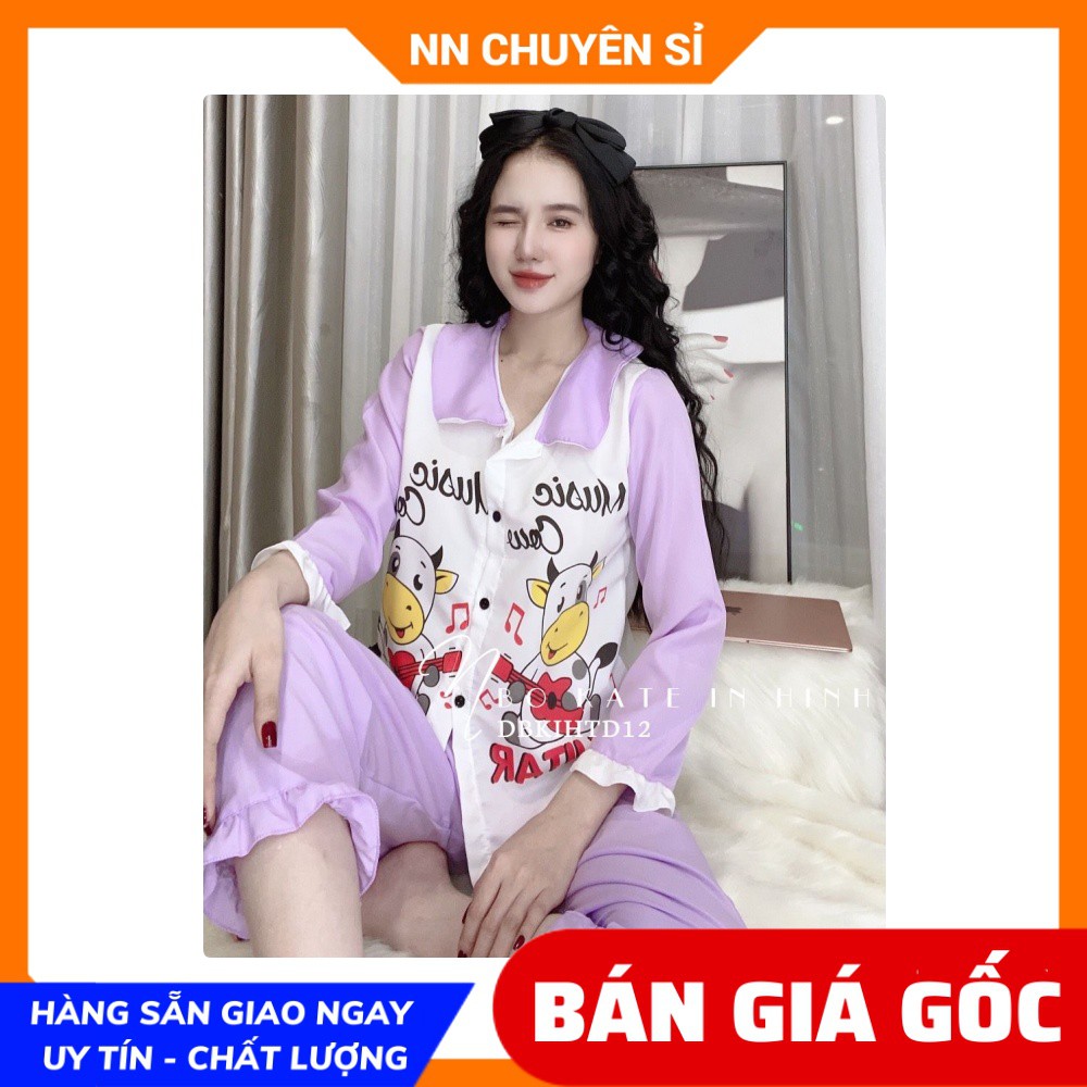 Đồ bộ nữ mặc nhà chất kate mềm mịn mát họa tiết dễ thương DBKTIHTD tổng hợp