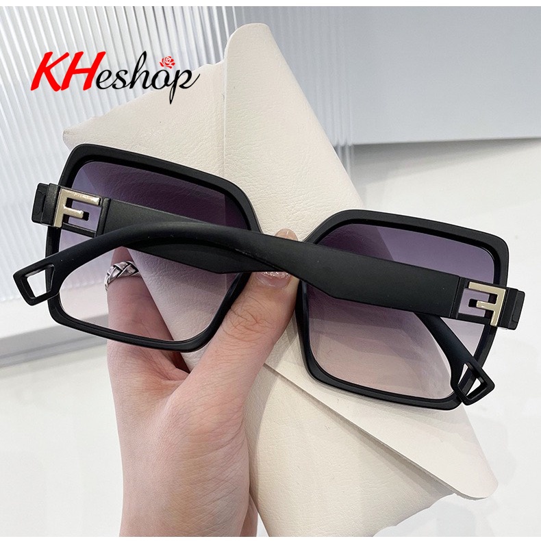 Kính Thời trang chống nắng gọng Vuông cao cấp, màu trơn siêu đẹp, form Retro nổi bật mọi ánh nhìn chống UV400 mã Y80030
