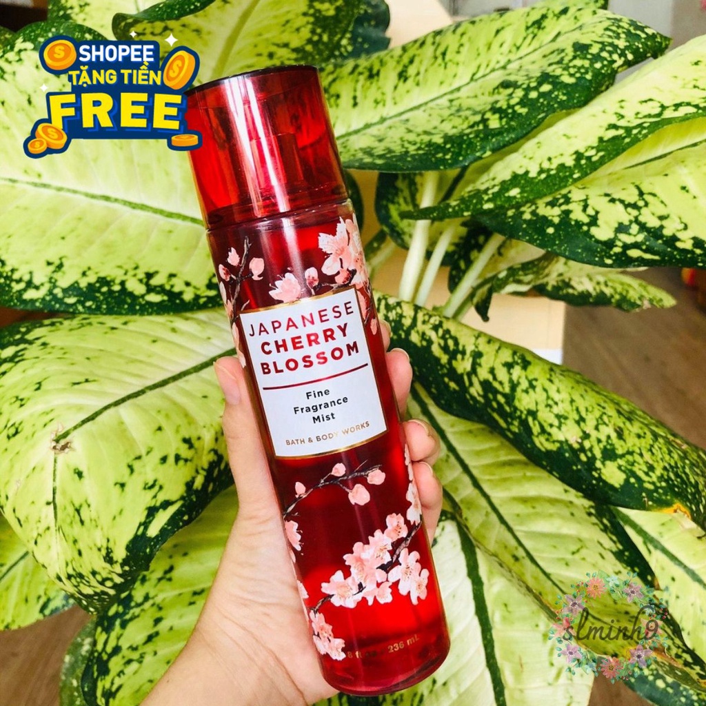 Xịt Thơm Toàn Thân Bath And Body Works  - Cherry Blossom 236ml (Mỹ) sʟᴜᴏɴɢᴍɪɴʜ Ⓡ