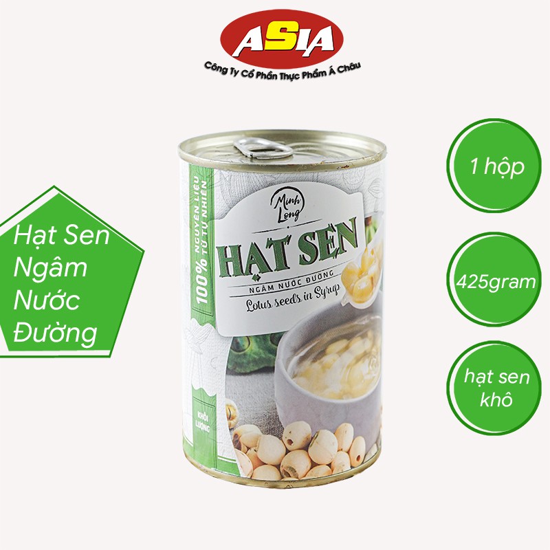 Hạt Sen Ngâm Nước Đường Asia Home 425 gram
