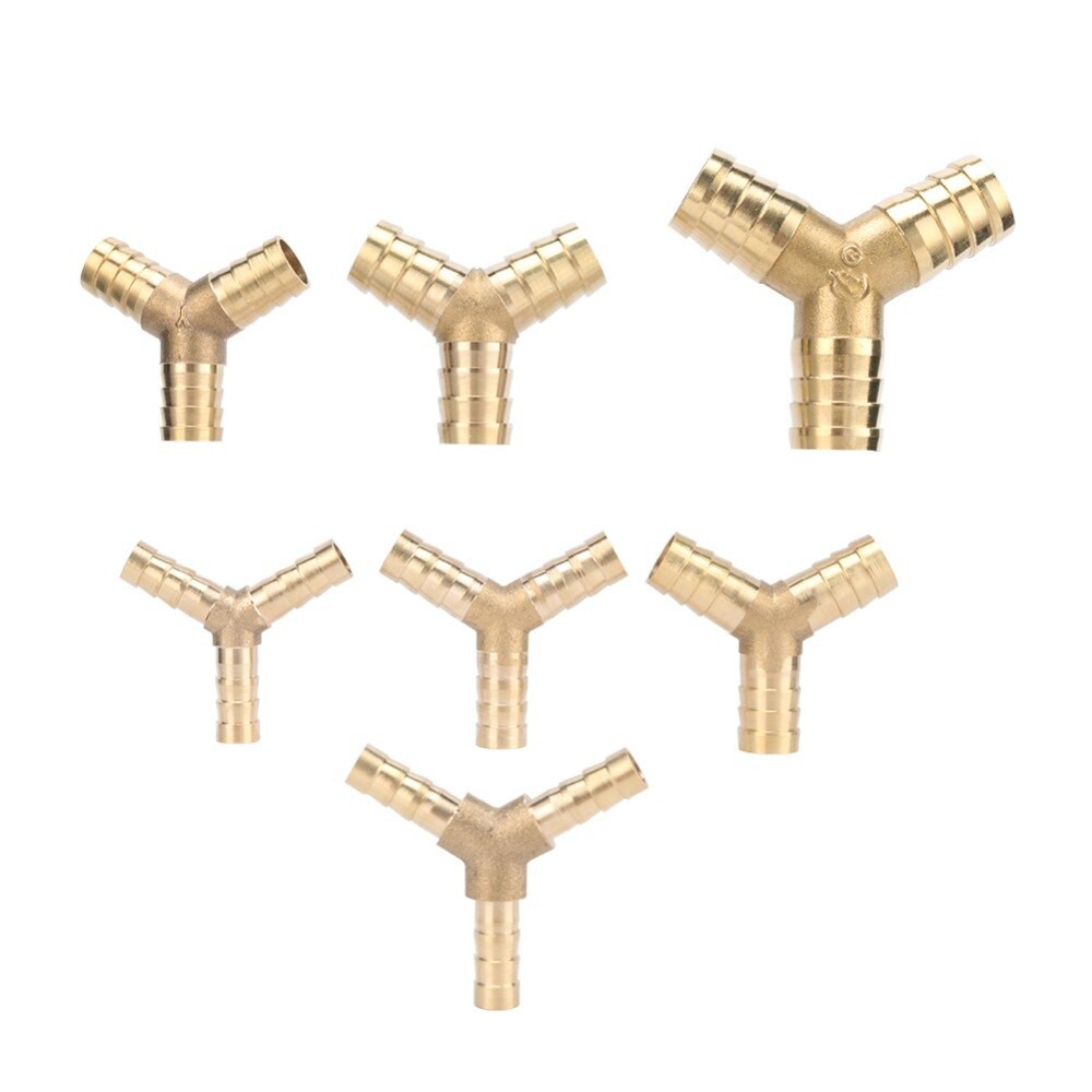Đầu Nối Ống Nước Bằng Đồng Thau 6 / 8 / 10 / 12 / 14 / 16 / 19 mm. 1 Cái