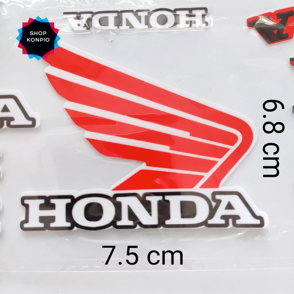 Decal Tem Honda Cánh Chim Dán Phuộc, Dè, Mặt Nạ Xe Cao Cấp