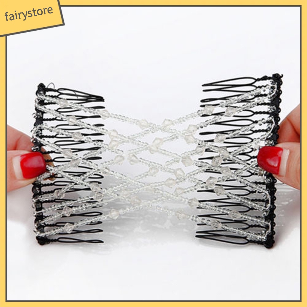 Lược Cài Tóc Thiết Kế   Đầu Đính Hạt Lấp Lánh Thời Trang Cho Nữ