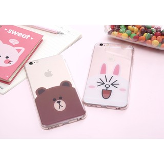 Sale Ốp cặp đôi gấu Brown và thỏ Cony