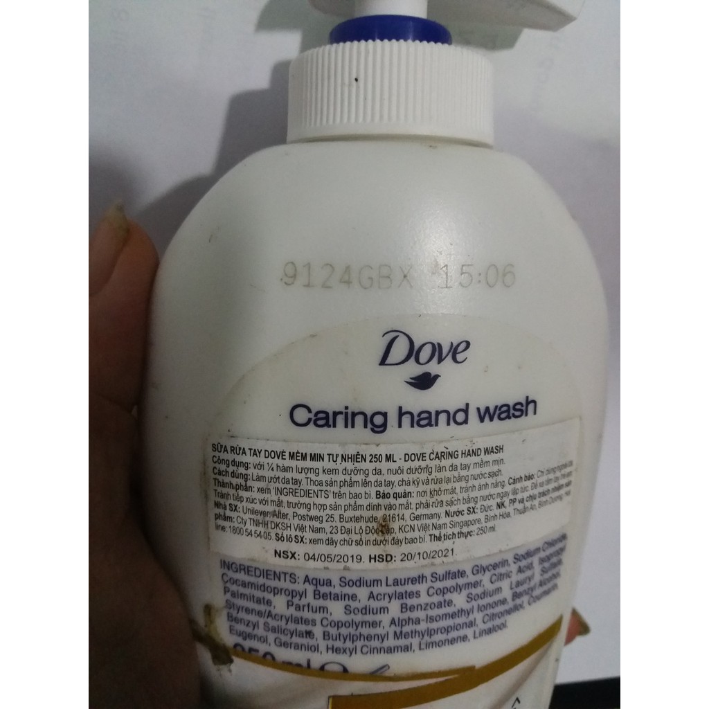 Nước rửa tay Dove 250ml