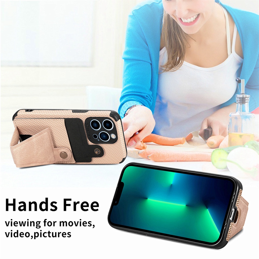 Ốp Điện Thoại Da PU Tích Hợp Ví Và Giá Đỡ Có Ngăn Đựng Thẻ Cho iPhone 13 Pro Max 13 Mini 12 Pro