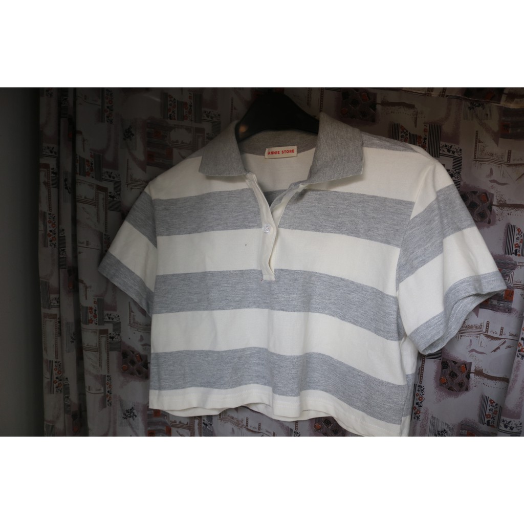 Áo Croptop sọc của Annie Store freesize