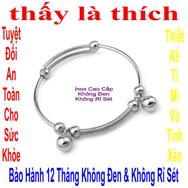 Kiềng đeo chân cho bé trai - An toàn cho trẻ - Cam kết 1 đổi 1 nếu hoen , gỉ sét