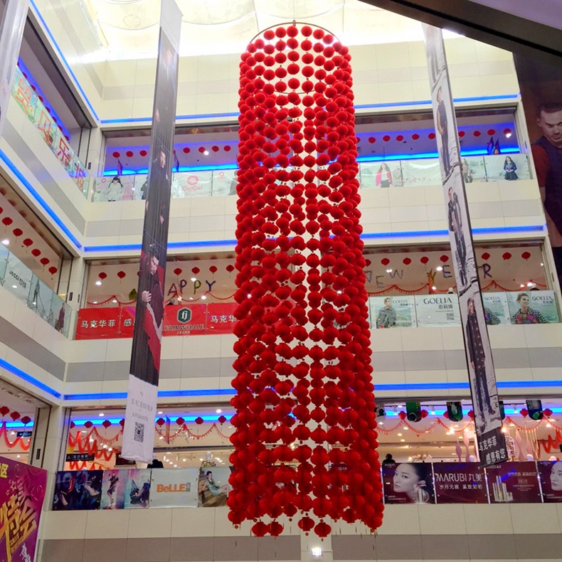 Đèn Lồng Giấy Tròn Tết Nguyên Đán 20cm