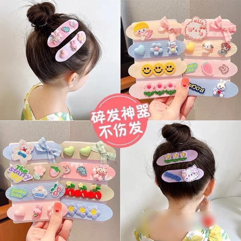 SÉT 10 BĂNG ĐÔ DÁN TÓC CHO BÉ NHIỀU HÌNH