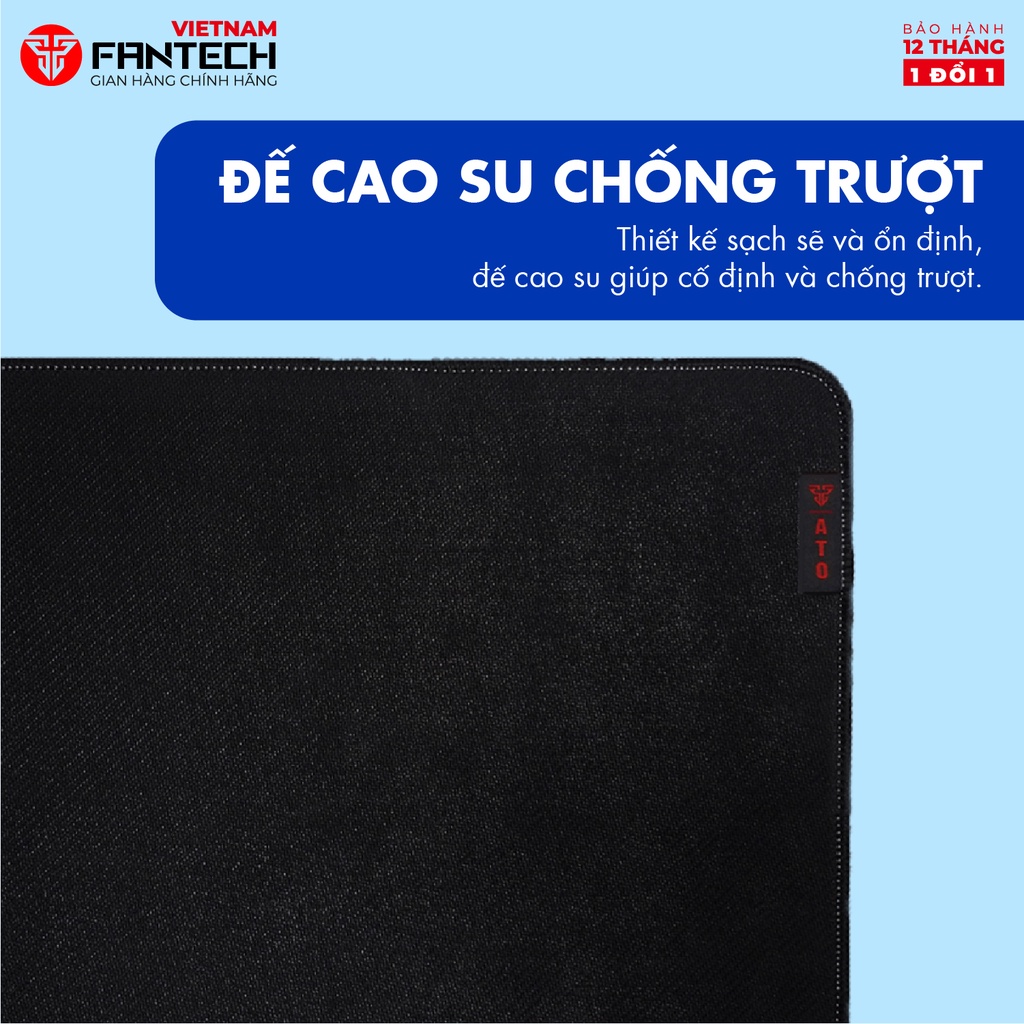 Miếng lót chuột chơi Gaming FANTECH MP905 DESK MAT - Chất liệu cao su tự nhiên, đế chống trượt
