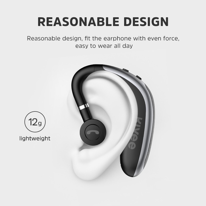 [ Chính Hãng Kivee ] Tai Nghe Bluetooth có móc tai Tai nghe rảnh tay không dây dành cho chơi game (TW53)