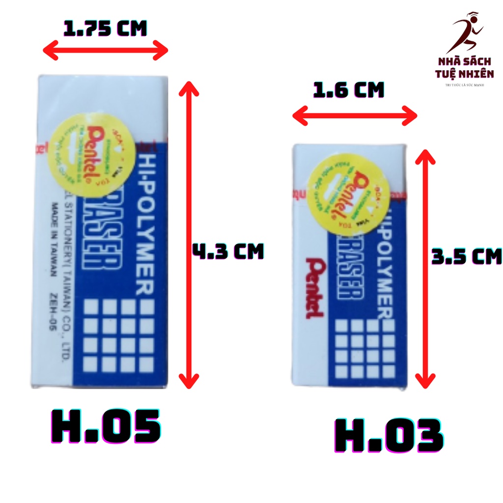 Gôm bút chì Pentel H.03 H.05 cục tẩy bút chì Pentel