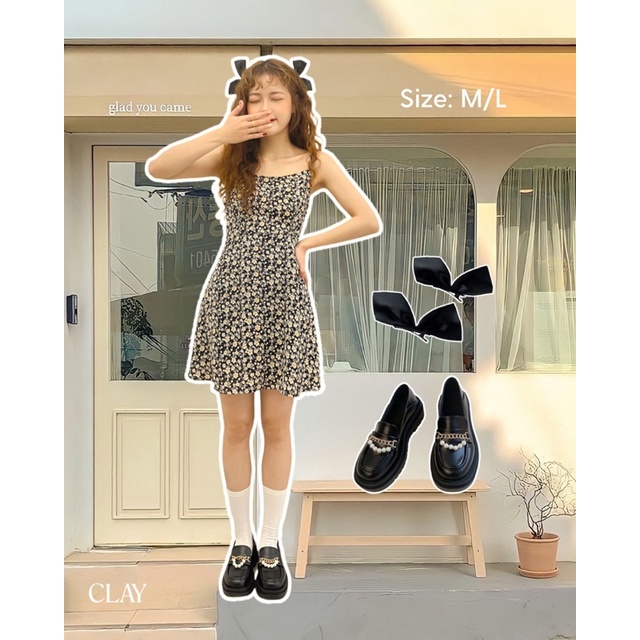 [CLAY] DAISY DRESS Váy hai dây hoa nhí | BigBuy360 - bigbuy360.vn