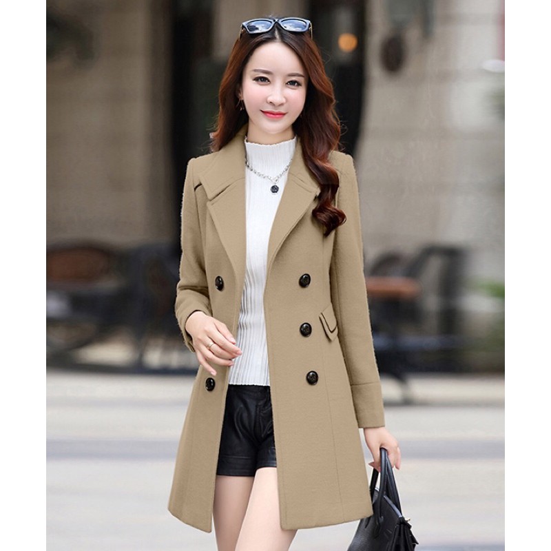 Áo khoác dạ cổ vest cao cấp LH7107