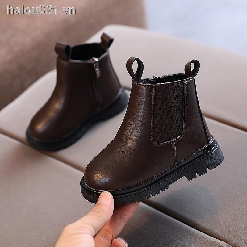 Giày Bốt Cổ Cao Thời Trang Xuân Thu Phong Cách Cho Bé 1-3-5-6 Tuổi