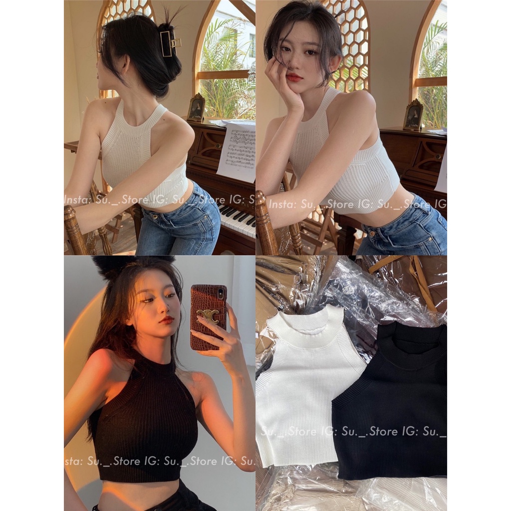 Áo croptop sát vai len tăm A2273 SUSTORE