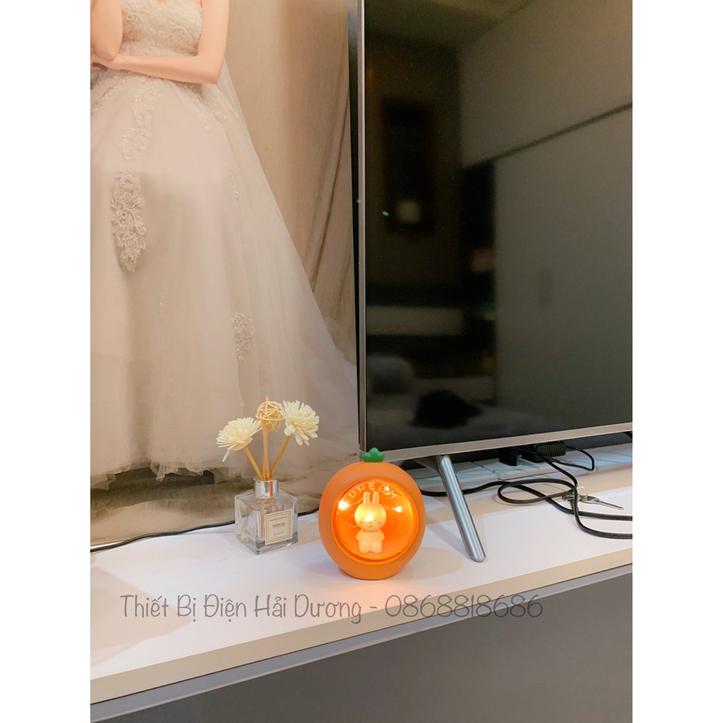 Đèn ngủ trang trí hình Thỏ Cony siêu dễ thương cho bé - Trang trí căn phòng vintage giá rẻ siểu tiết kiệm - Dùng Pin